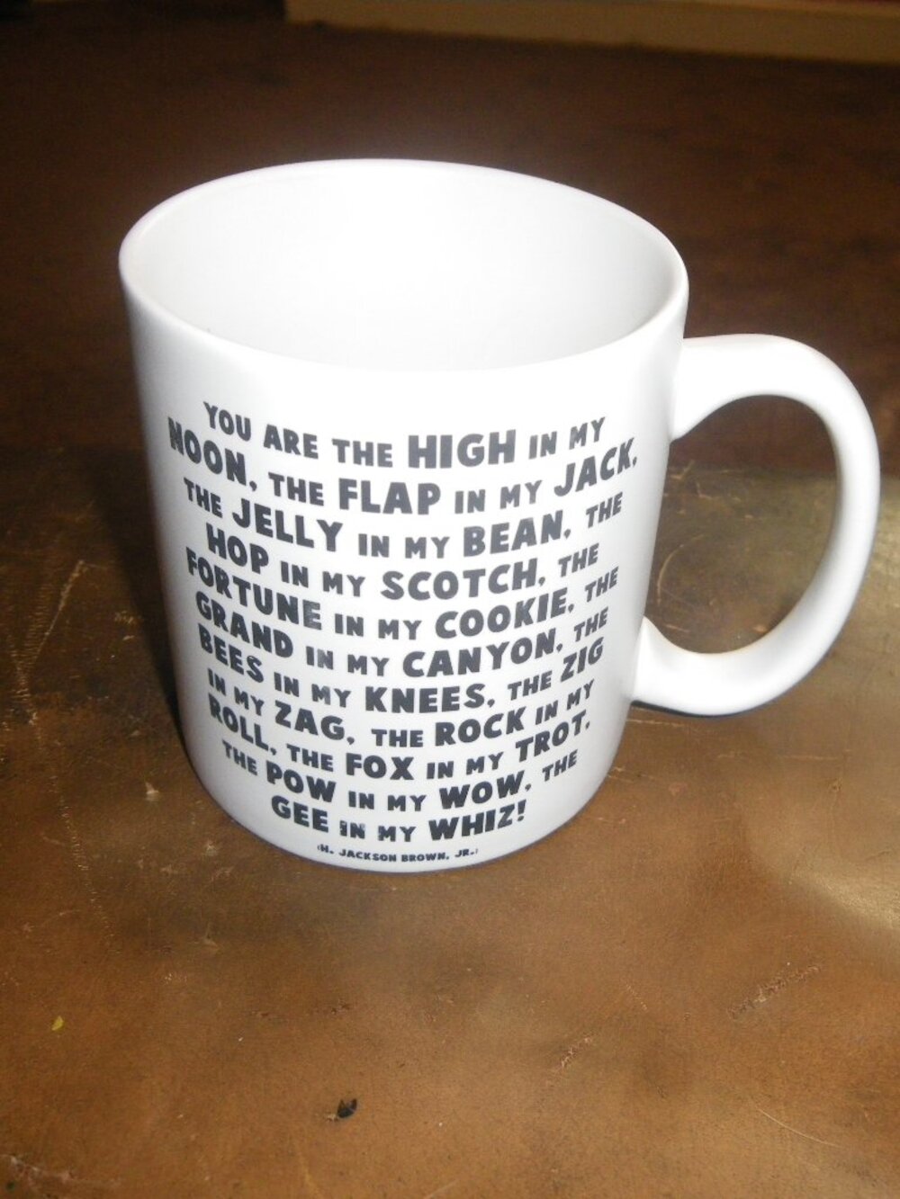 M. Jackson Brown, Jr. Quotable Ceramic Coffee Tea Mug